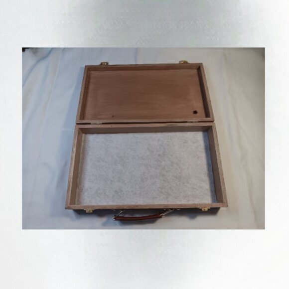 Hand painted wood sunflower box 12x7x2 inches - Picture 3 of 4